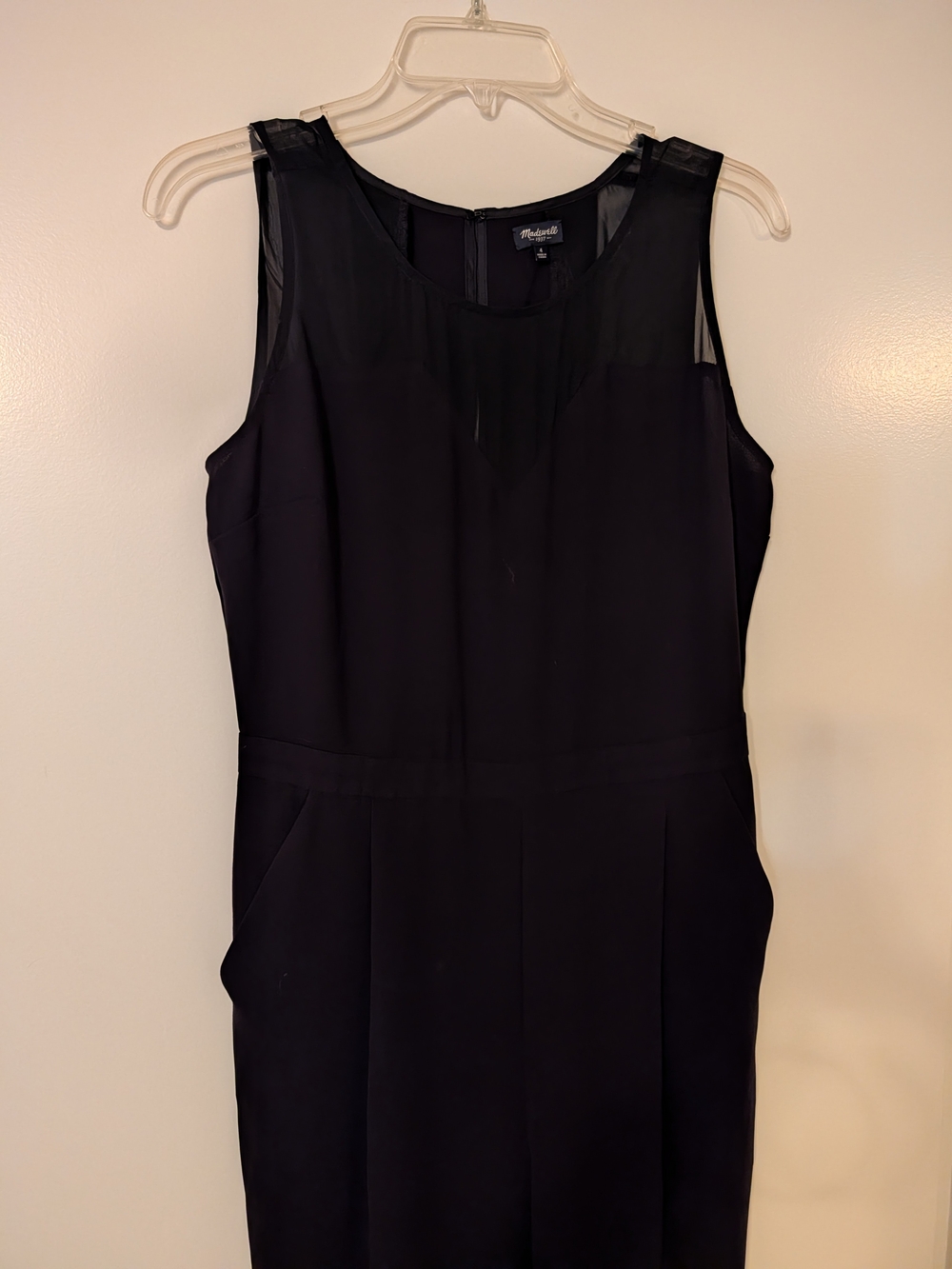 Madewell - Size 4 - Black Sleeveless Jumpsuit